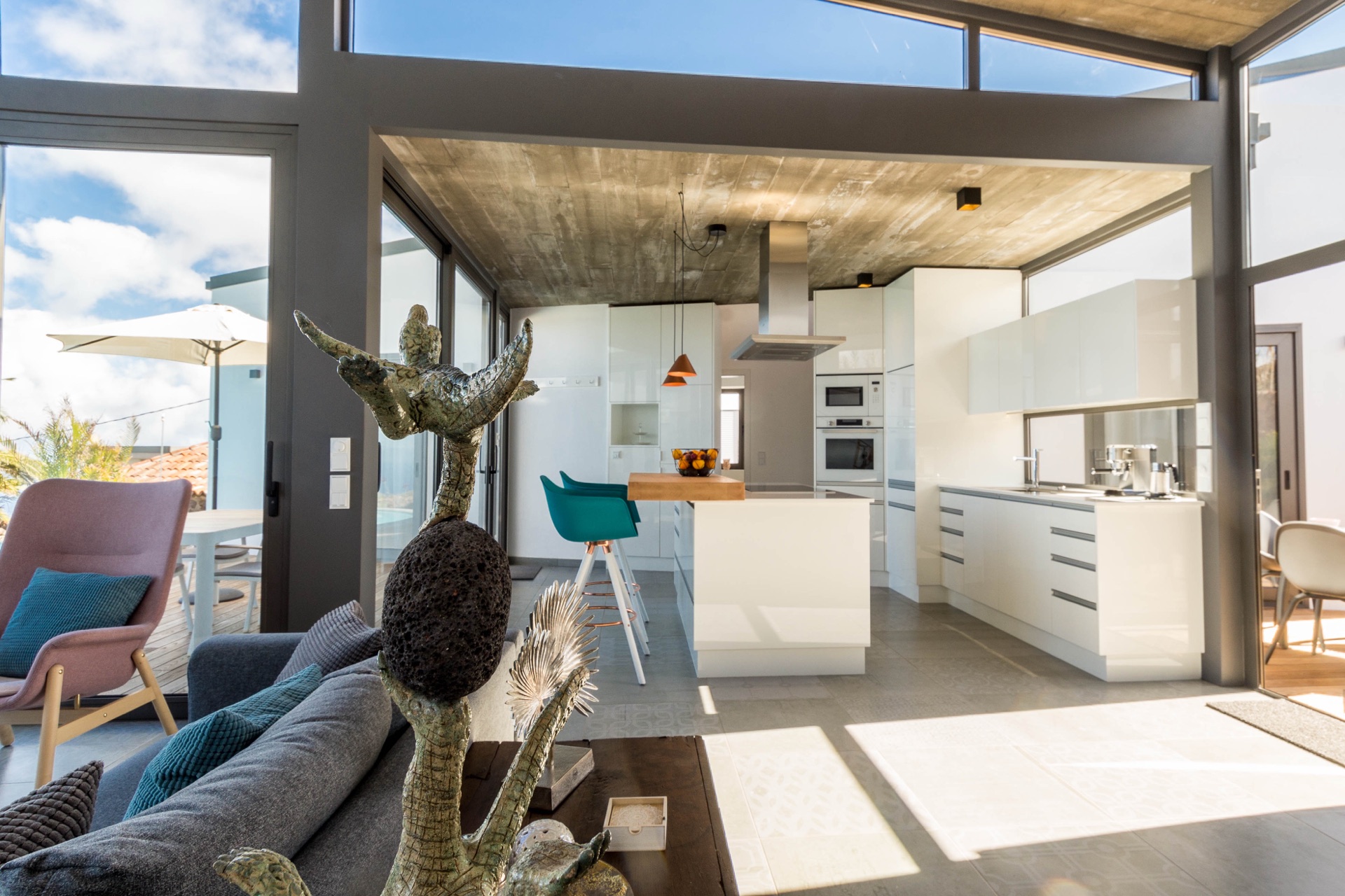 Cocina de diseño con isla